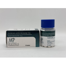 T-3 Thyroid Liothyronine 25 mcg 50 tab Magnus Pharmaceuticals